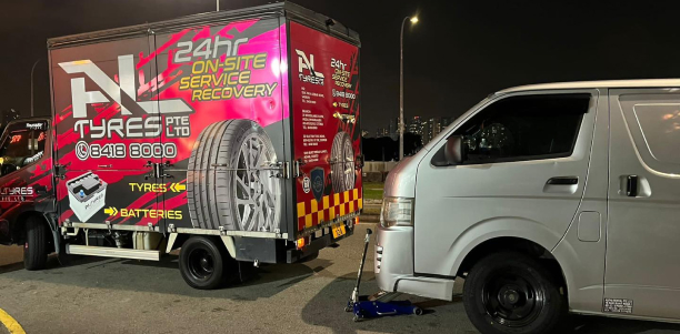Onsite Tyre Repair on a Van